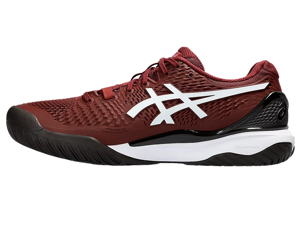 Gel - Resolution 9 Antique Red / White Men's Pickleball Shoes