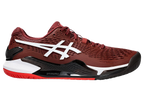 Gel - Resolution 9 Antique Red / White Men's Pickleball Shoes