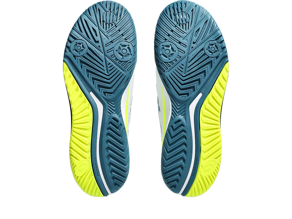 Gel - Resolution 9 White / Restful Teal Men's Pickleball Shoes