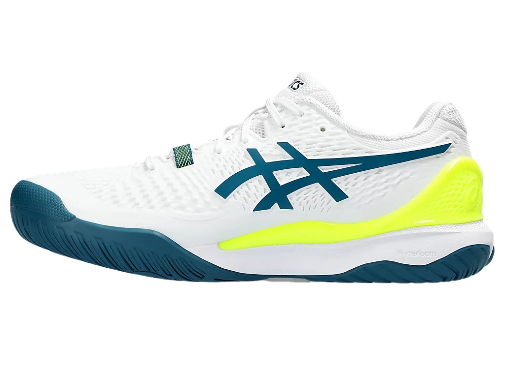 Gel - Resolution 9 White / Restful Teal Men's Pickleball Shoes