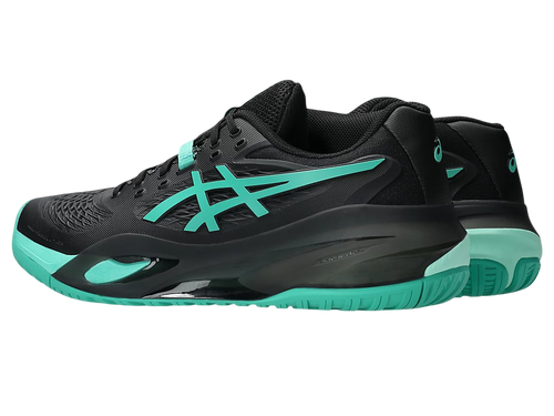 Asics Gel-Resolution X Pickleball Shoes | Black / Aurora Green