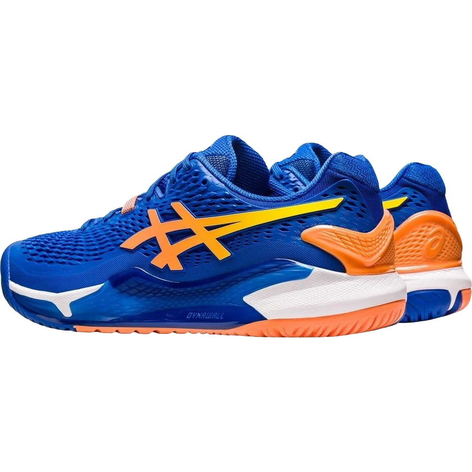Gel - Resolution 9 Steel Blue / Orange Pickleball Shoes (Men)