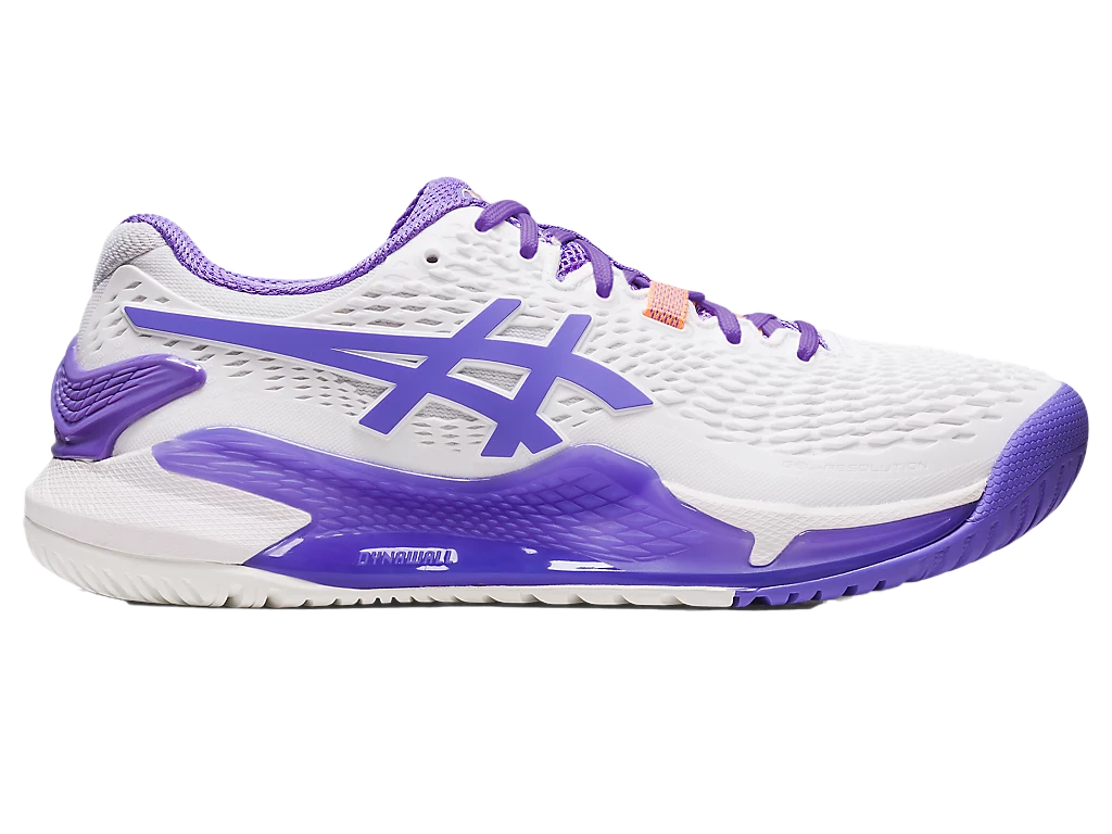 Gel-Resolution 9 White / Amethyst Pickleball Shoes (Women's)