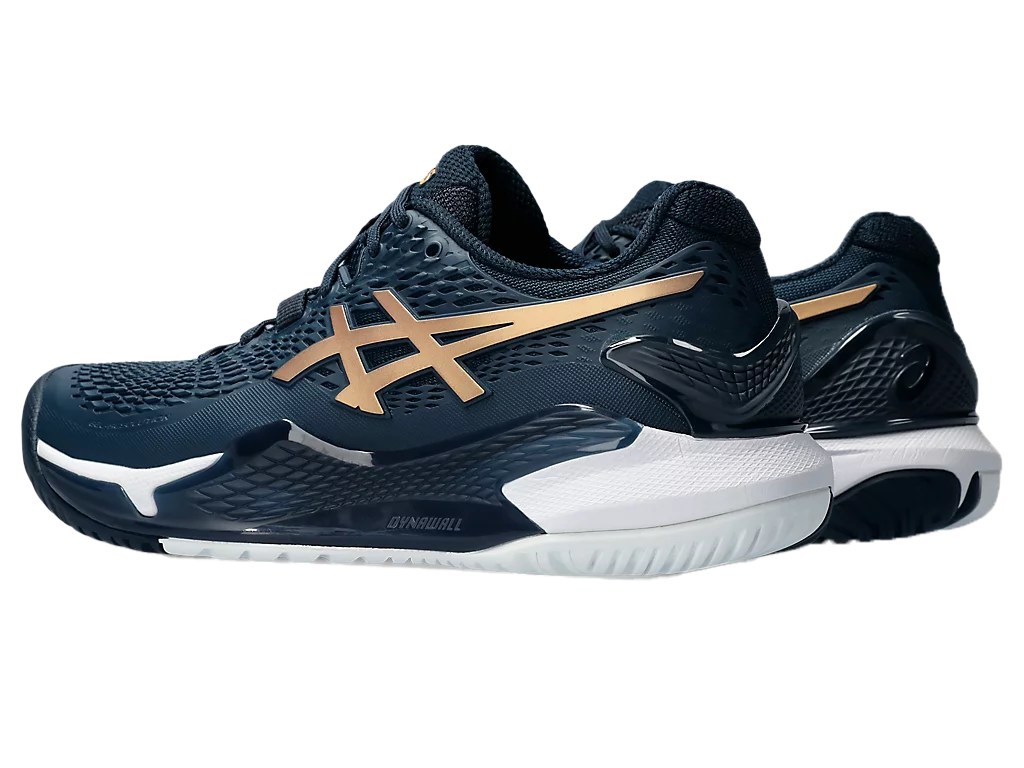 Gel-Resolution 9 French Blue / Pure Gold Pickleball Shoes (Unisex)