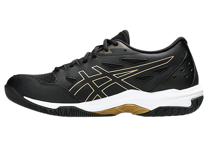 Asics Gel - Rocket 11 Black / Pure Gold Pickleball Shoes (Men)