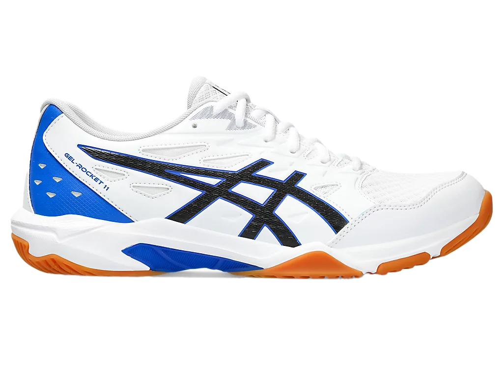 Asics Gel-Rocket 11 White / Black Men's Pickleball Shoes