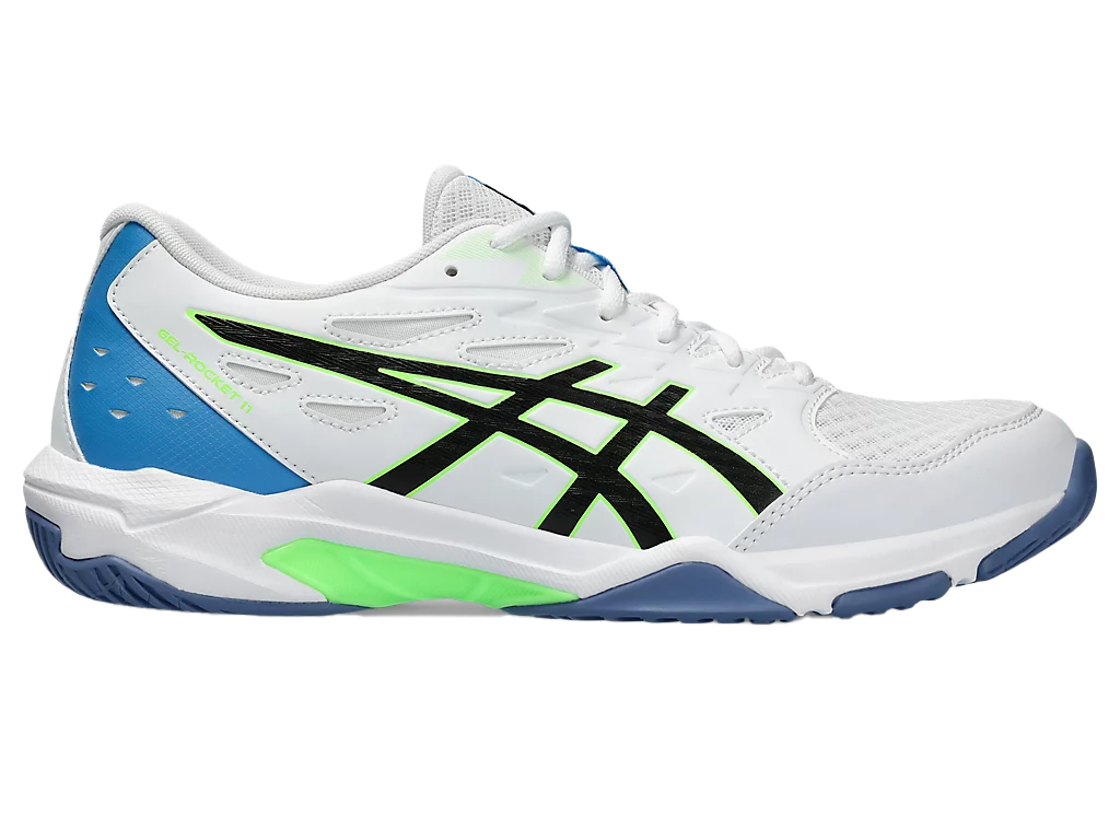 Asics Gel-Rocket 11 White / Lime Burst Men's Pickleball Shoes