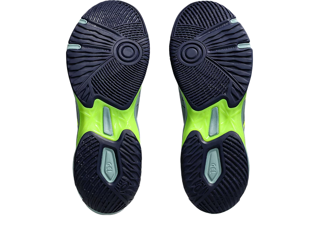 Asics Gel-Rocket 11 Celadon / Safety Yellow Pickleball Shoes (Men's)