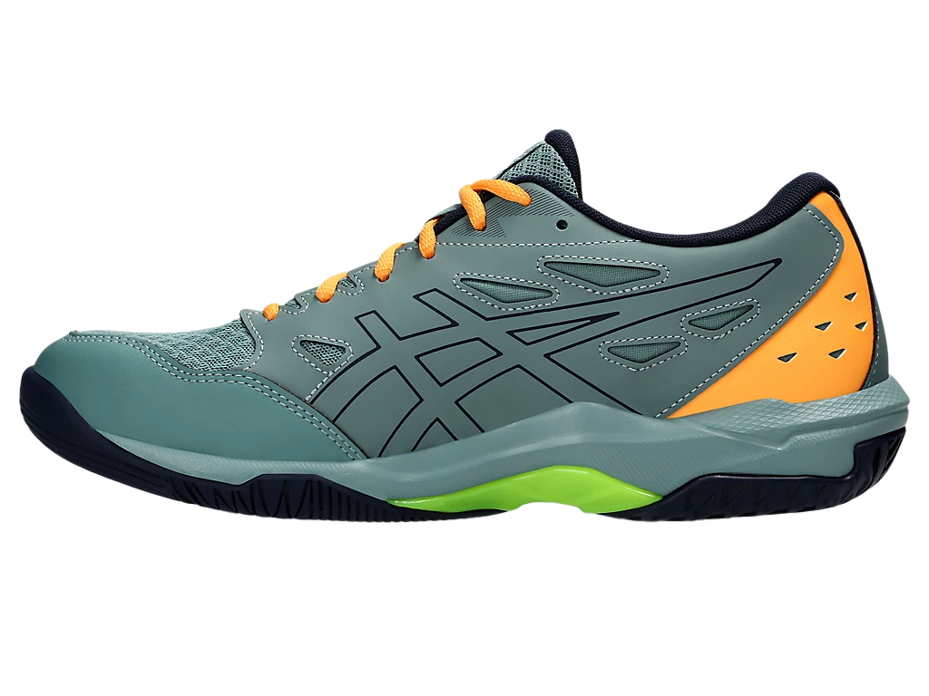 Asics Gel-Rocket 11 Celadon / Safety Yellow Pickleball Shoes (Men's)