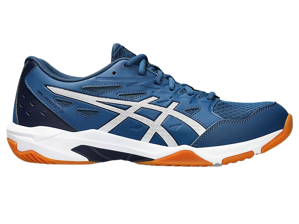 Asics Gel - Rocket 11 Mako Blue / Pure Silver Men's Pickleball Shoes