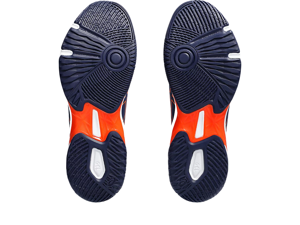 Asics Gel - Rocket 11 Peacoat / Shocking Orange Pickleball Shoes (Men)