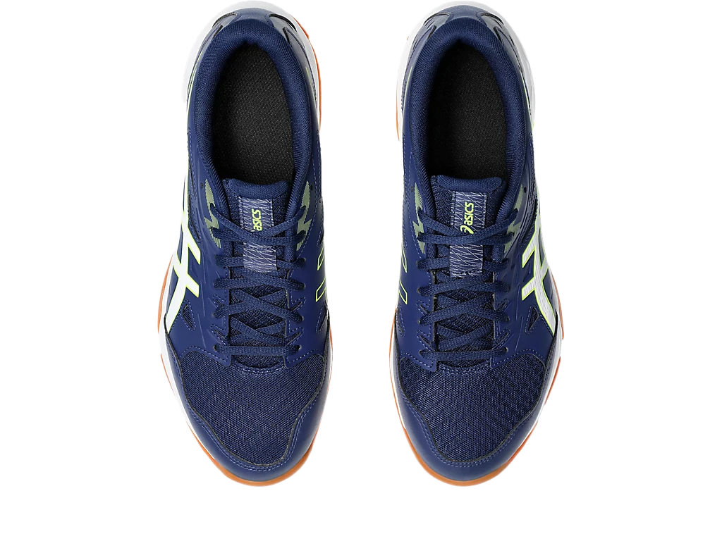 Asics Gel-Rocket 11 Blue Expense / Safety Yellow Pickleball Shoes (Men's)