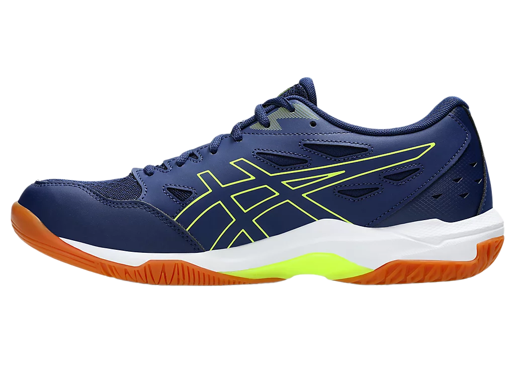 Asics Gel-Rocket 11 Blue Expense / Safety Yellow Pickleball Shoes (Men's)