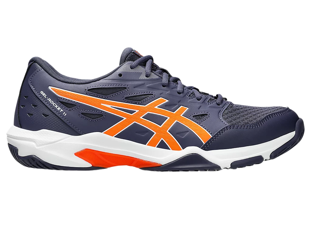 Asics Gel-Rocket 11 Indigo Fog / Nova Orange Pickleball Shoes (Men's)