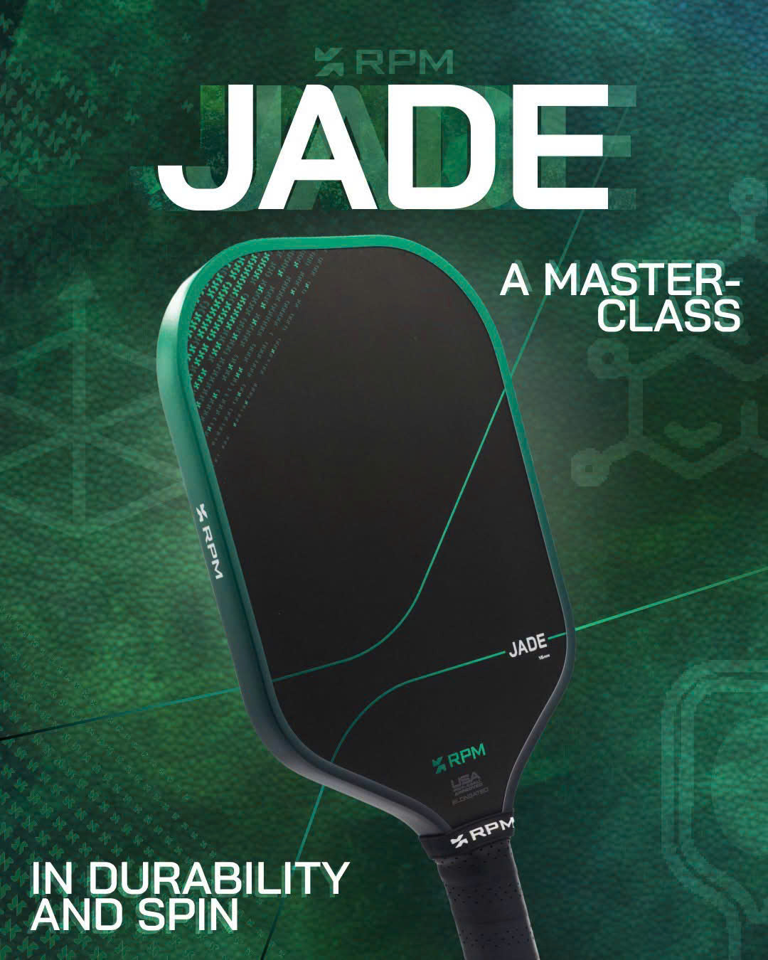 RPM Jade Elongated Pickleball Paddle