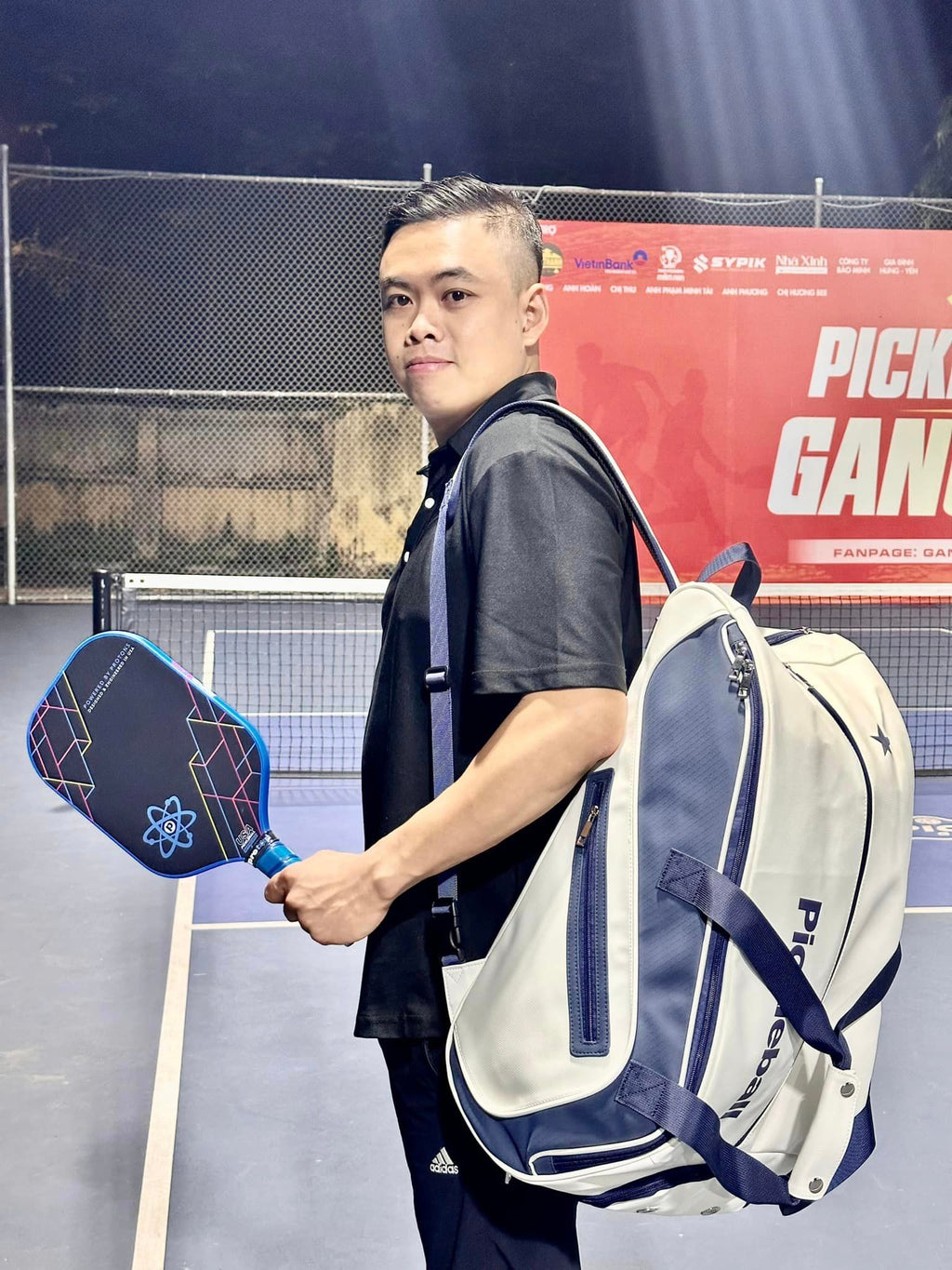 Deluxe Pickleball Backpack (White/Black)