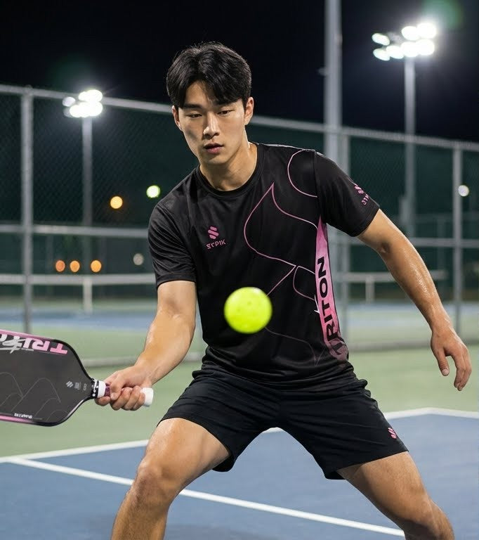 Sypik Triton 5 Pickleball Performance T-Shirt - Black Edition