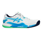 Gel - Resolution 9 White / Digital Aqua Pickleball Shoes (Unisex)
