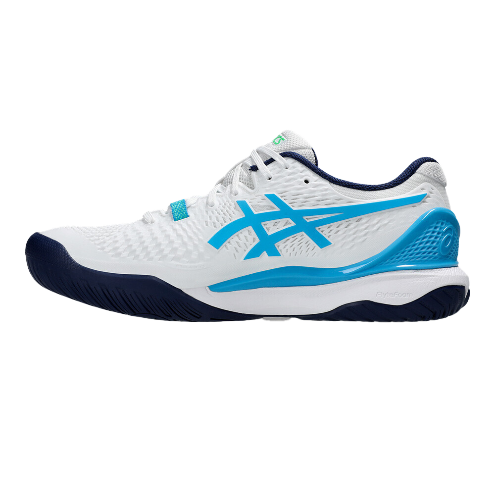Gel - Resolution 9 White / Digital Aqua Pickleball Shoes (Unisex)