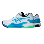 Gel - Resolution 9 White / Digital Aqua Pickleball Shoes (Unisex)