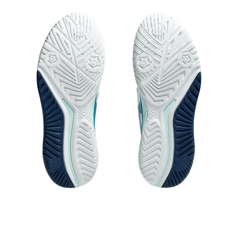 Gel-Resolution 9 White / Teal Blue Women's Pickleball Shoes