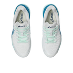Gel-Resolution 9 White / Teal Blue Women's Pickleball Shoes