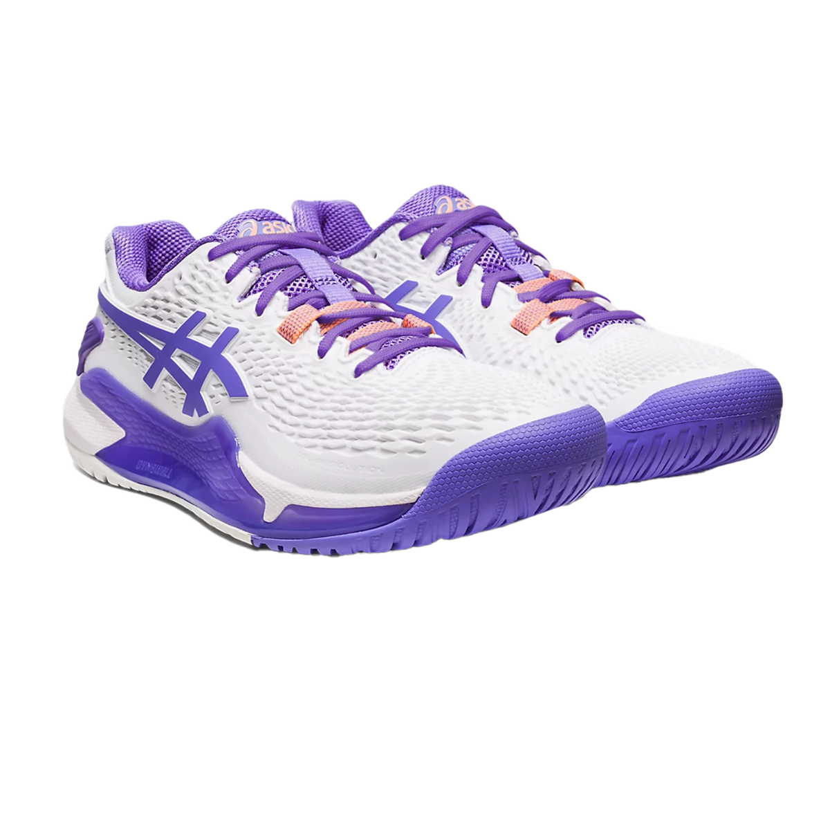 Gel-Resolution 9 White / Amethyst Pickleball Shoes (Women's)