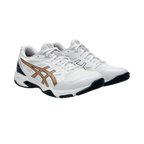 Asics Gel-Rocket 11 White / Pure Gold Pickleball Shoes (Men's)