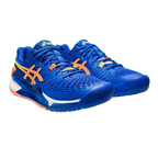 Gel - Resolution 9 Steel Blue / Orange Pickleball Shoes (Men)