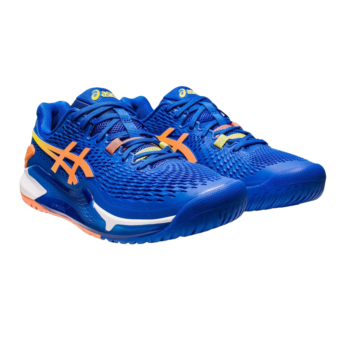 Gel - Resolution 9 Steel Blue / Orange Pickleball Shoes (Men)