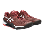 Gel - Resolution 9 Antique Red / White Men's Pickleball Shoes