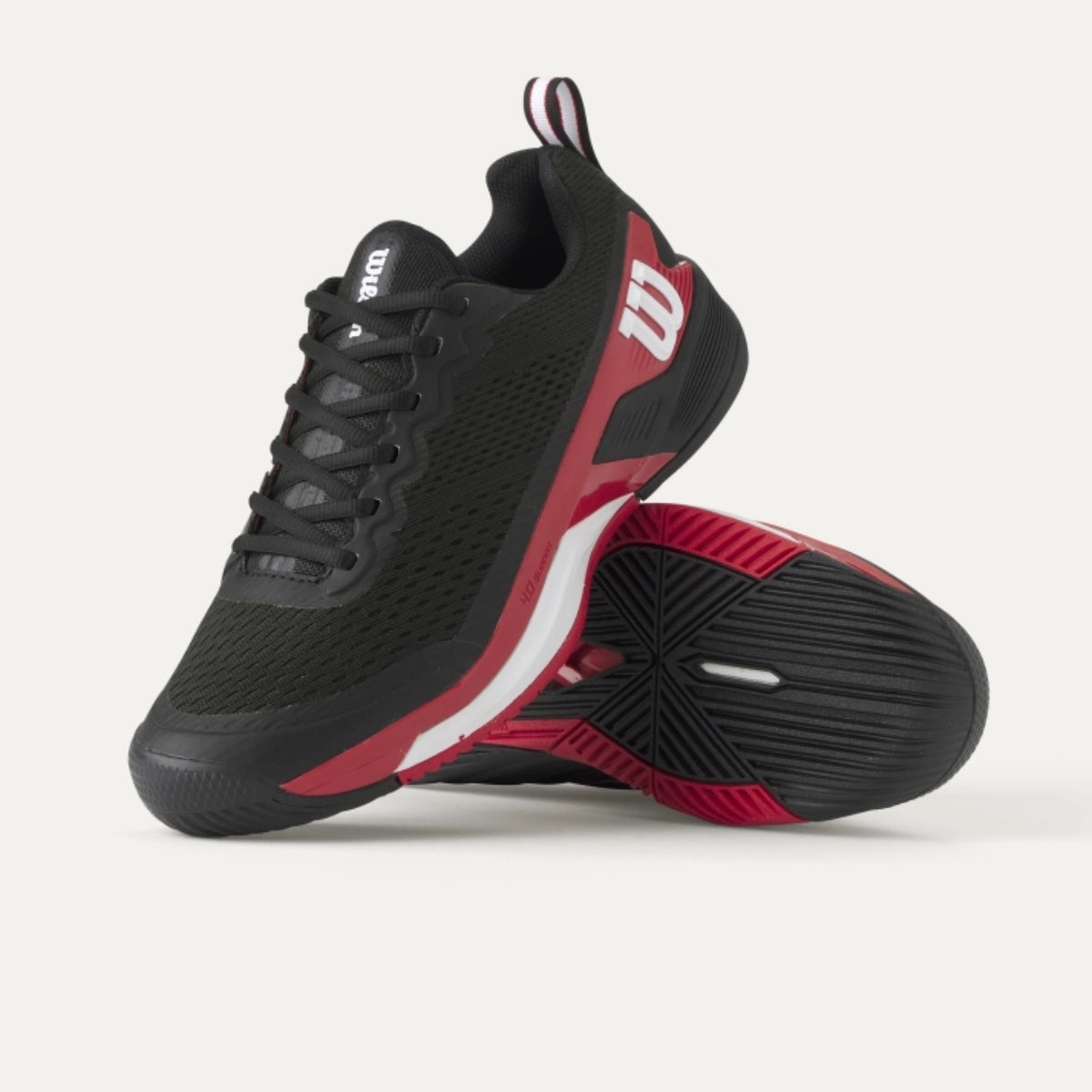 Wilson Rush Pro 4.5 Pickleball Shoes 'Black Red'