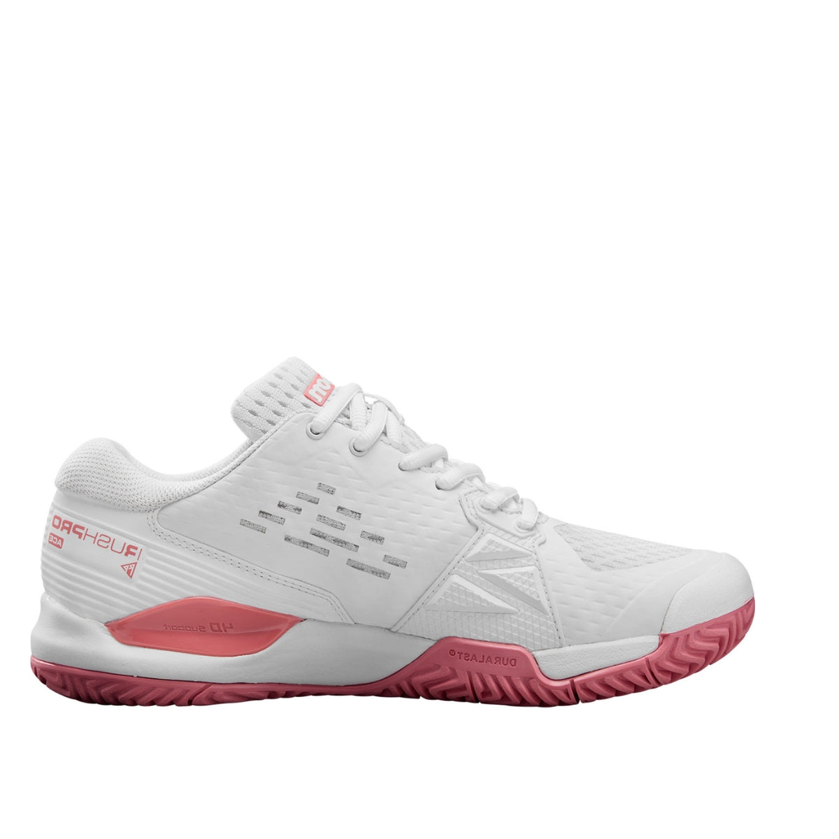 Wilson Rush Pro Ace Junior Pickleball Shoes | White Mauve Glow