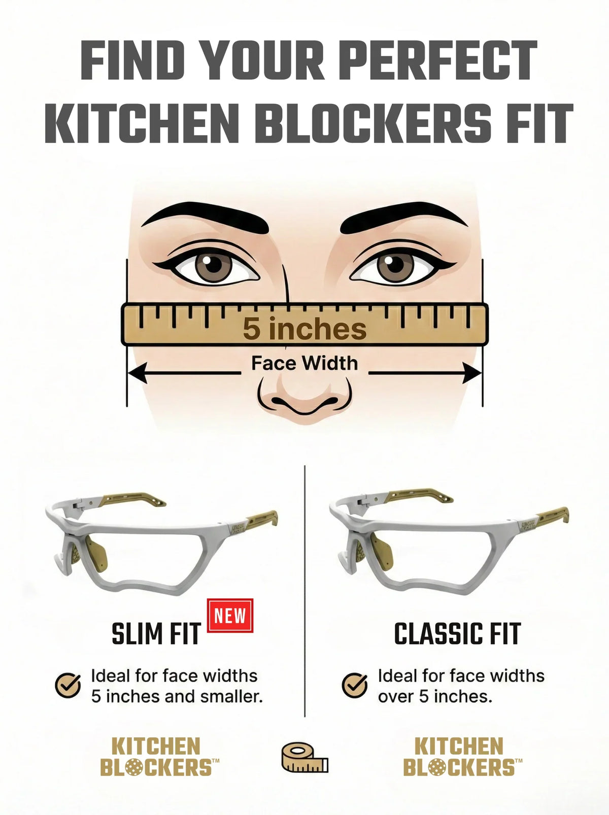 Kitchen Blockers™ KBSlimFit Pickleball Glasses