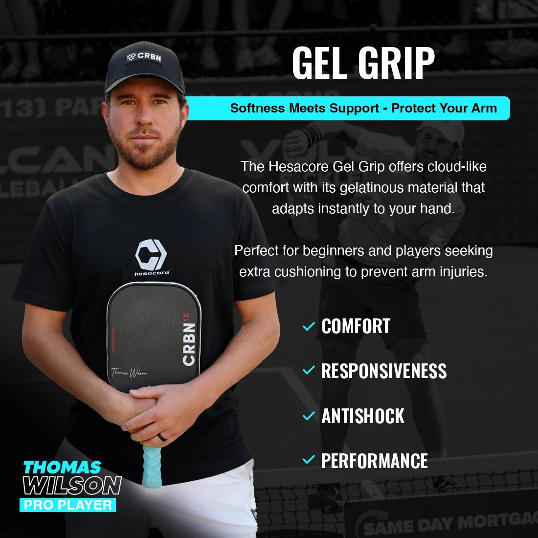 Hesacore Gel Grip Pickleball Overgrip