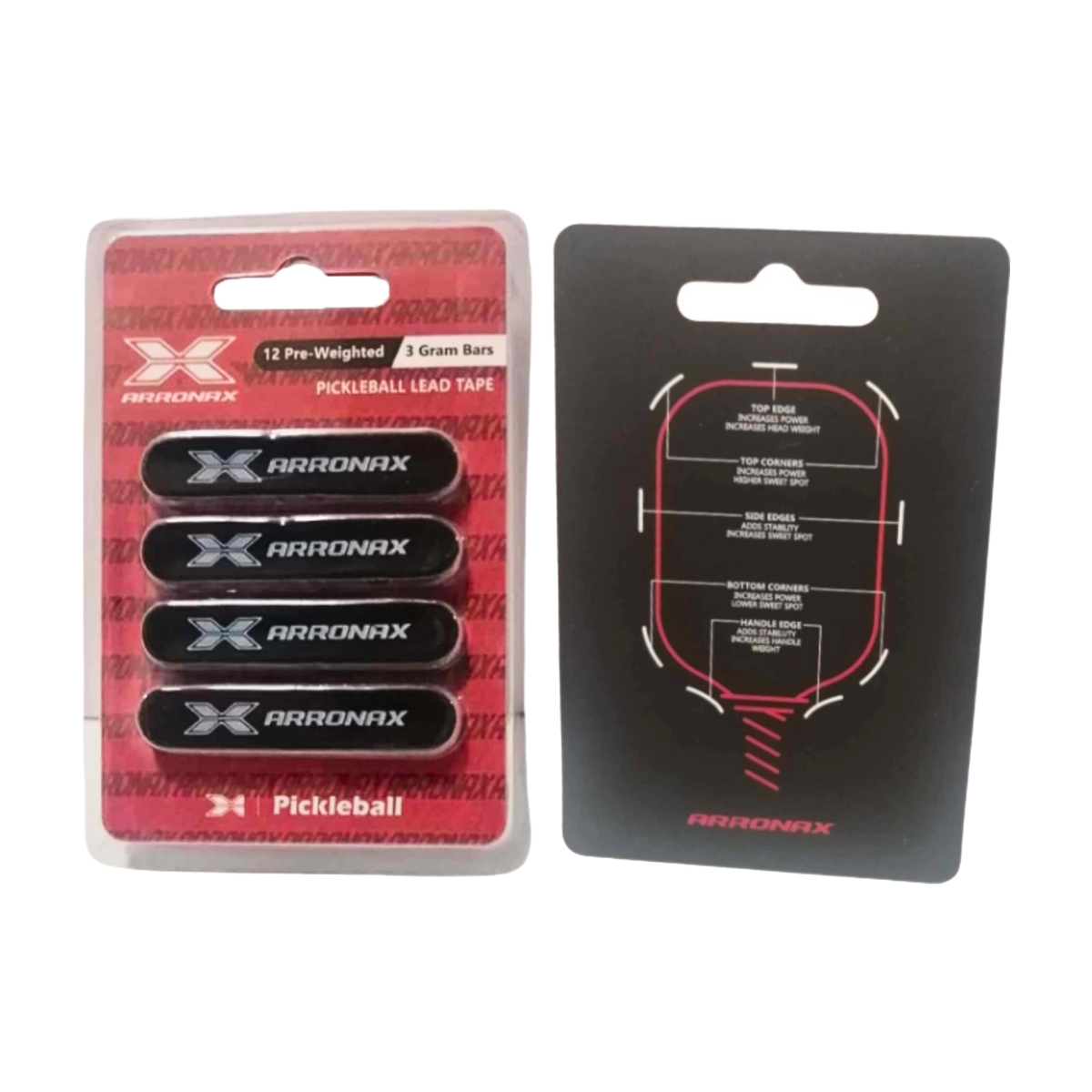 Arronax Lead Tape Strips for Pickleball Paddle