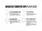 Apex Gear Tungsten 60 Inch Pickleball Paddle Lead Tape PPA Standard