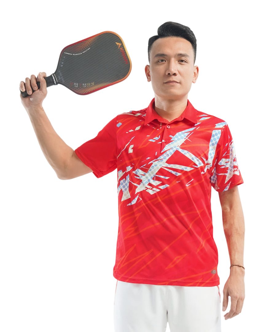 Kaiwin Smash Men's Pickleball Polo Shirt