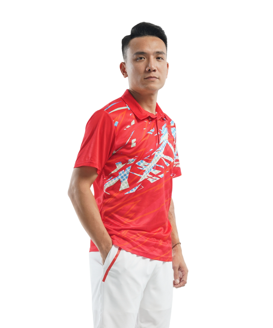 Kaiwin Smash Men's Pickleball Polo Shirt